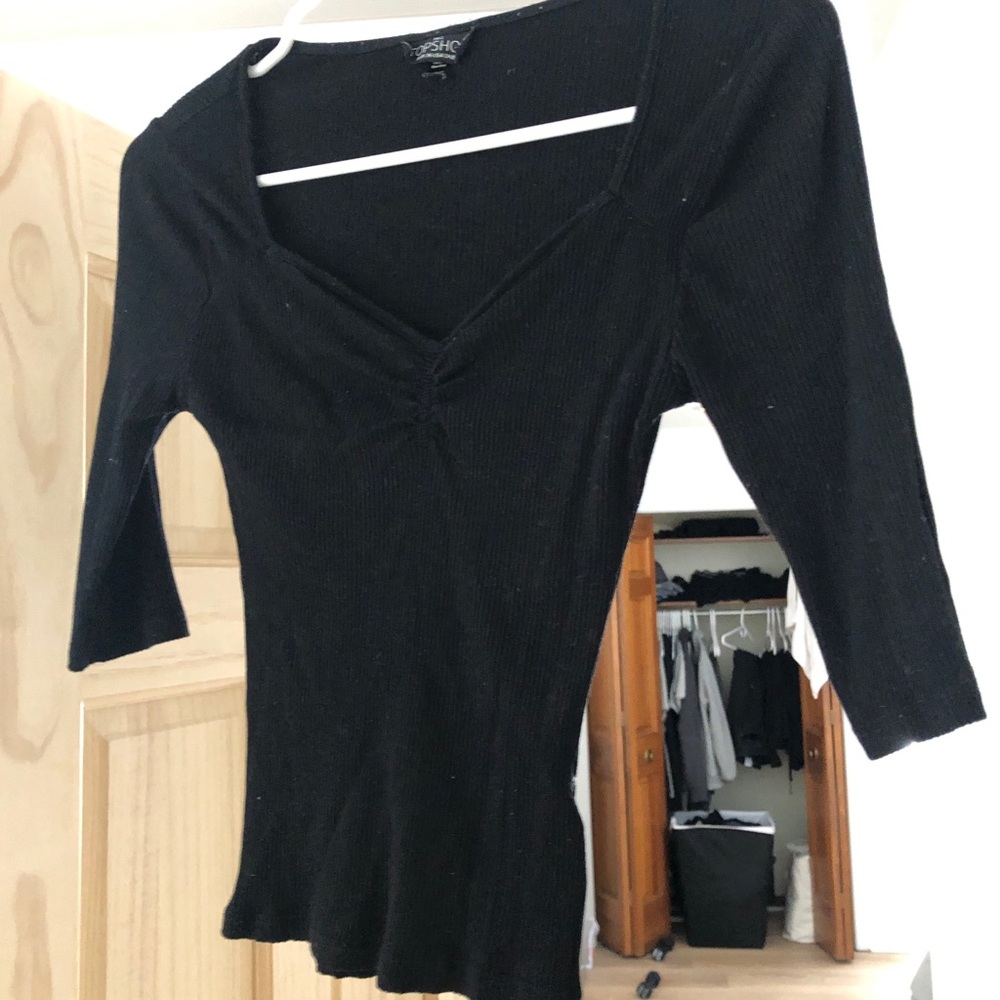 Topshop deep v shirt